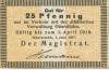 Obersitzko (heute: PL-Obrzycko) - Stadt - 1.6.1917 - 1.4.1918 - 25 Pfennig 