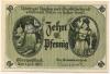 Oberweißbach (heute: Schwarzatal) - Gemeinde - 1.7.1921 - 10 Pfennig 