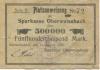 Oberweißbach (heute: Schwarzatal) - Sparkasse - 15.8.1923 - 500000 Mark 