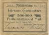 Oberweißbach (heute: Schwarzatal) - Sparkasse - 15.8.1923 - 500000 Mark 