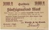 Oelsnitz - Koch & te Kock, Teppichfabrik, Filiale Oelsnitz - 15.9.1923 - 50000 Mark