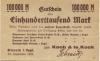 Oelsnitz - Koch & te Kock, Teppichfabrik, Filiale Oelsnitz - 15.9.1923 - 100000 Mark