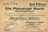 Oelsnitz - Plauener Bank AG - 20.8.1923 - 1 Million Mark 