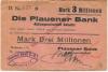 Oelsnitz - Plauener Bank AG - 20.8.1923 - 3 Millionen Mark 