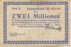 Oelsnitz und Leipzig - Patz, Hermann, Teppichfabrik - 18.8.1923 - 2 Millionen Mark
