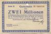 Oelsnitz und Leipzig - Patz, Hermann, Teppichfabrik - 18.8.1923 - 2 Millionen Mark