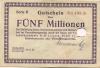 Oelsnitz und Leipzig - Patz, Hermann, Teppichfabrik - 18.8.1923 - 5 Millionen Mark 