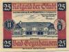 Oeynhausen (Bad) - Städtische Sparkasse - - 30.6.1921 - 25 Pfennig 