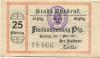 Ohrdruf - Stadt - 1.5.1917 - 25 Pfennig 
