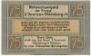 Oldenburg - Iwersen, I., Manufaktur-, Kolonial- und Materialwarenhandlung, Schuhstr. 36 - - 31.12.1921 - 75 Pfennig 