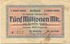 Oldisleben - Gemeinde und Sparkasse - 31,8.1923 - 5 Millionen Mark 