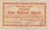 Olpe - Kreis - 26.10.1923 - 1 Billion Mark 