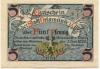 Orlamünde - Stadt - 2.9.1920 - 5 Pfennig 