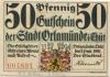 Orlamünde - Stadt - 2.9.1921 - 50 Pfennig 
