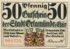 Orlamünde - Stadt - 2.9.1921 - 50 Pfennig 