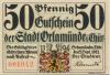 Orlamünde - Stadt - 2.9.1921 - 50 Pfennig 