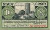 Orsoy (heute: Rheinberg) - Stadt - 1.5.1921 - 10 Pfennig 