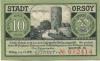 Orsoy (heute: Rheinberg) - Stadt - 1.5.1921 - 10 Pfennig 