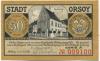 Orsoy (heute: Rheinberg) - Stadt - 1.5.1921 - 50 Pfennig 