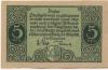 Oschersleben - Stadt - 1.3.1921 - 5 Pfennig 