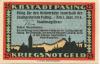 Pasing (heute: München)  - Stadt - 1.9.1918 - 25 Pfennig 