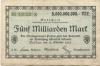 Passau - Stadt - 25.10.1923 - 5 Milliarden Mark 