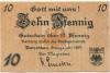 Patschkau (heute: PL-Paczków) - Stadt - 1917 - 10 Pfennig 