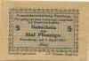 Penzberg - Gemeinde - 5.4.1917 - 5 Pfennig 