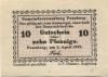 Penzberg - Gemeinde - 5.4.1917 - 10 Pfennig 