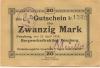 Penzberg - Bergwerk - 23.4.1919 - 20 Mark 