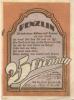 Penzlin - Stadt - - 31.5.1922 - 25 Pfennig 