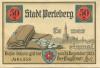Perleberg - Stadt - - 31.12.1921 - 50 Pfennig 