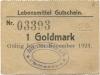 Pirmasens - Rheinberger, Eduard, Schuhfabrik, Schachenstr. 7 - - 30.11.1923 - 1 Gold-Mark