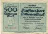 Pirna - Stadt - 15.10.1923 - 500 Millionen Mark 