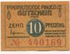 Plauen - Stadt - - 31.12.1919 - 10 Pfennig 