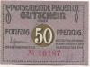 Plauen - Stadt - - 31.12.1919 - 50 Pfennig 