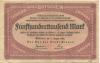 Plauen - Stadt - 1.8.1923 - 500000 Mark 
