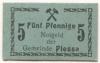 Plessa - Gemeinde - -- - 5 Pfennig 
