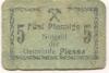 Plessa - Gemeinde - -- - 5 Pfennig 