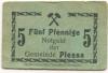Plessa - Gemeinde - -- - 5 Pfennig 