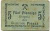 Plessa - Gemeinde - -- - 5 Pfennig 