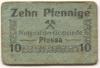 Plessa - Gemeinde - -- - 10 Pfennig 