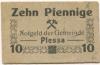 Plessa - Gemeinde - -- - 10 Pfennig 