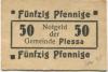 Plessa - Gemeinde - -- - 50 Pfennig 