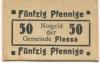 Plessa - Gemeinde - -- - 50 Pfennig 