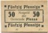 Plessa - Gemeinde - -- - 50 Pfennig 