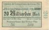 Plön - Kreissparkasse - 5.11.1923 - 20 Milliarden Mark 