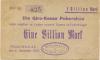 Pobershau (heute: Marienberg) - Girokasse - 6.11.1923 - 1 Billion Mark 