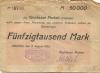 Pockau - Gemeindeverbands-Girokasse - 9.8.1923 - 50000 Mark 
