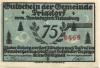 Prisdorf - Gemeinde - -- - 75 Pfennig 